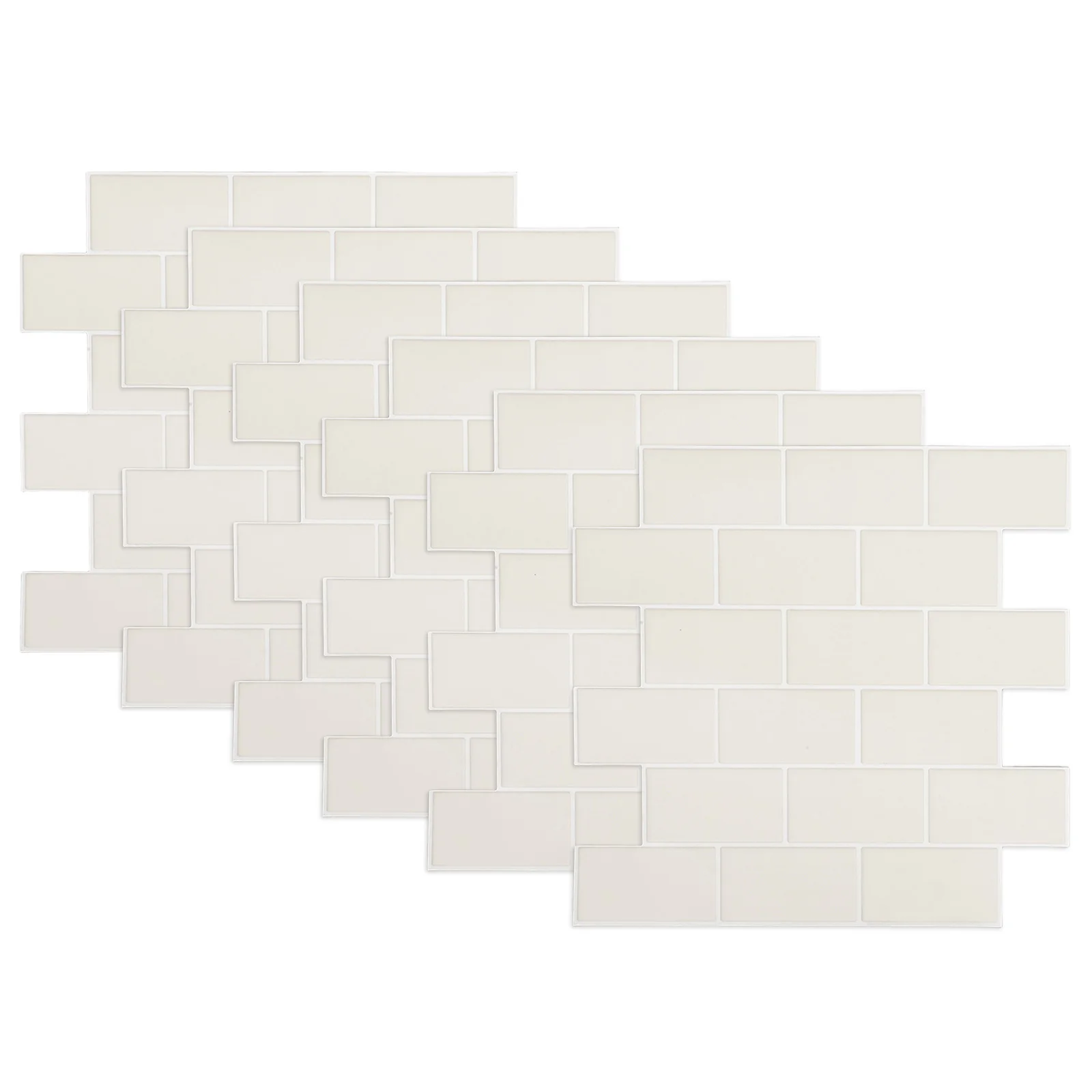 

6Pcs 30x30cm Peel and Stick Tile Stickers Waterproof PVC Wall Decals for Kitchen Backsplash Bathroom Floor Decorative Self