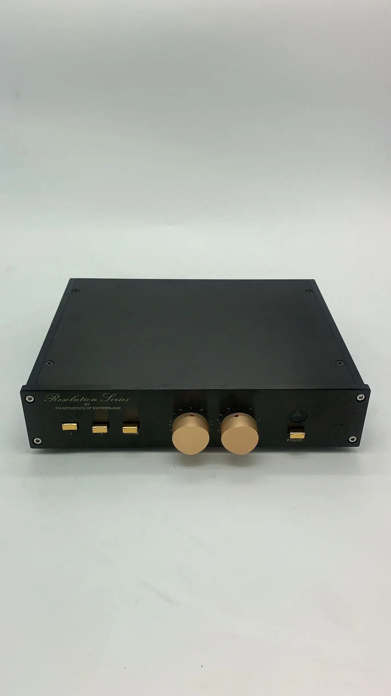 

Finished FM255 Preamplifier HiFi Stereo 3 Way Input 1 Way Output Hi-End Preamp black