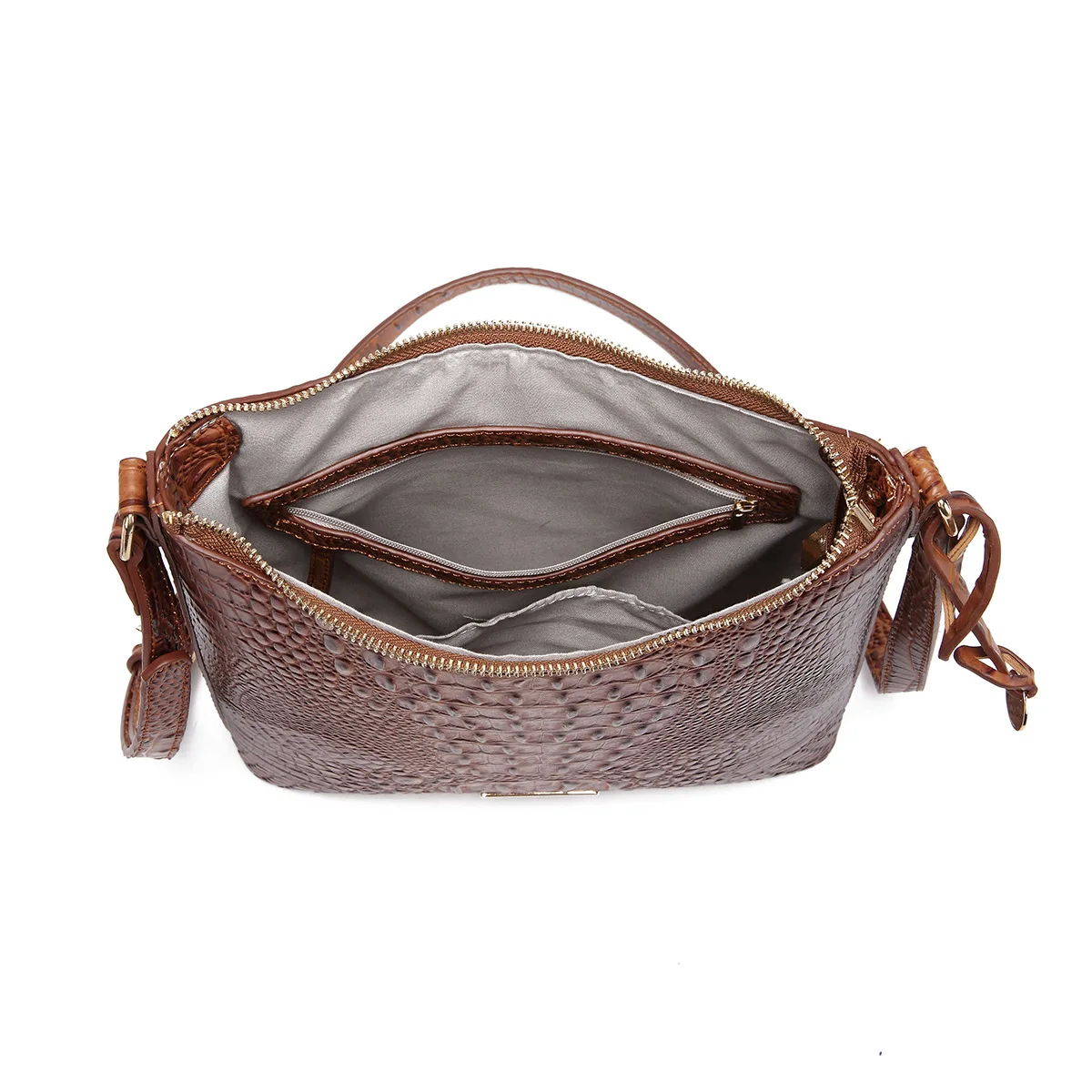 Mode Gradiënt Crocodile Patroon Crossbody Tassen Designer Vrouwen Schoudertas Luxe Pu Lederen Klassieke Kleine Tote Vrouwen Portemonnees