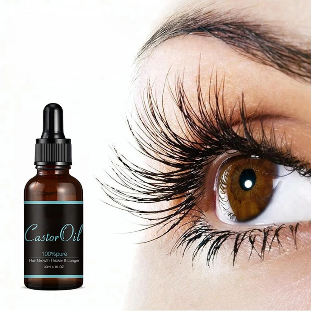 Eyelash Growth Serum Eyebrow Oil Essential Oils Essence Castor Oil Eyelash Lifting Enhancer Fuller Thicker Longer Treatment