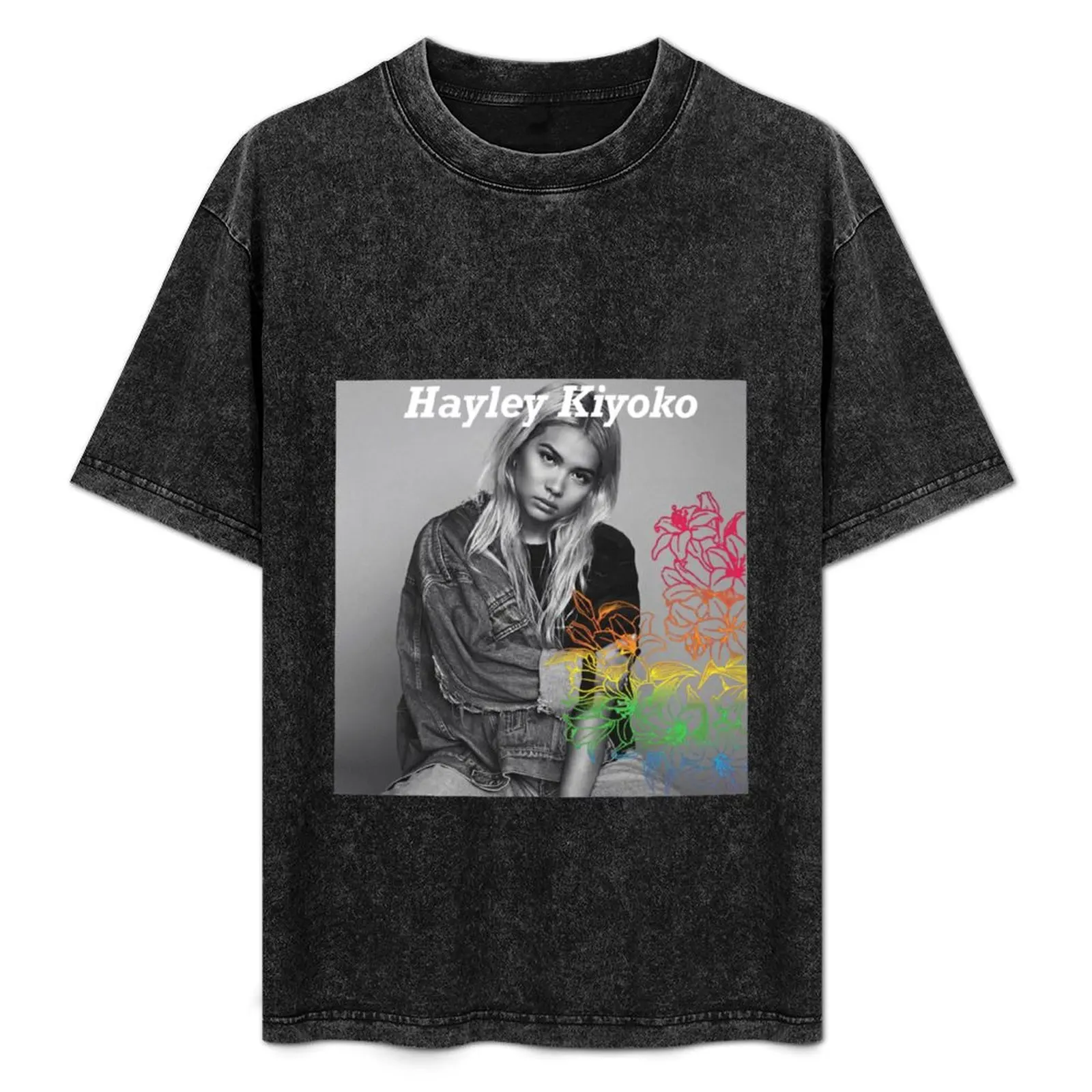 

Hayley Kiyoko Pride Flowers T-Shirt man t shirt cotton high quality t shirts designer T-Shirt
