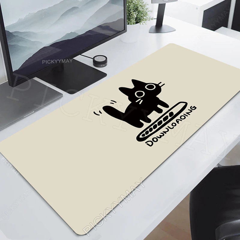 

Cat Mouse Pads Kawaii Office Table Mats Computer Mousepad Company Deskpad 90x40cm Large Gamer Mousepads Cute Mouse Mat