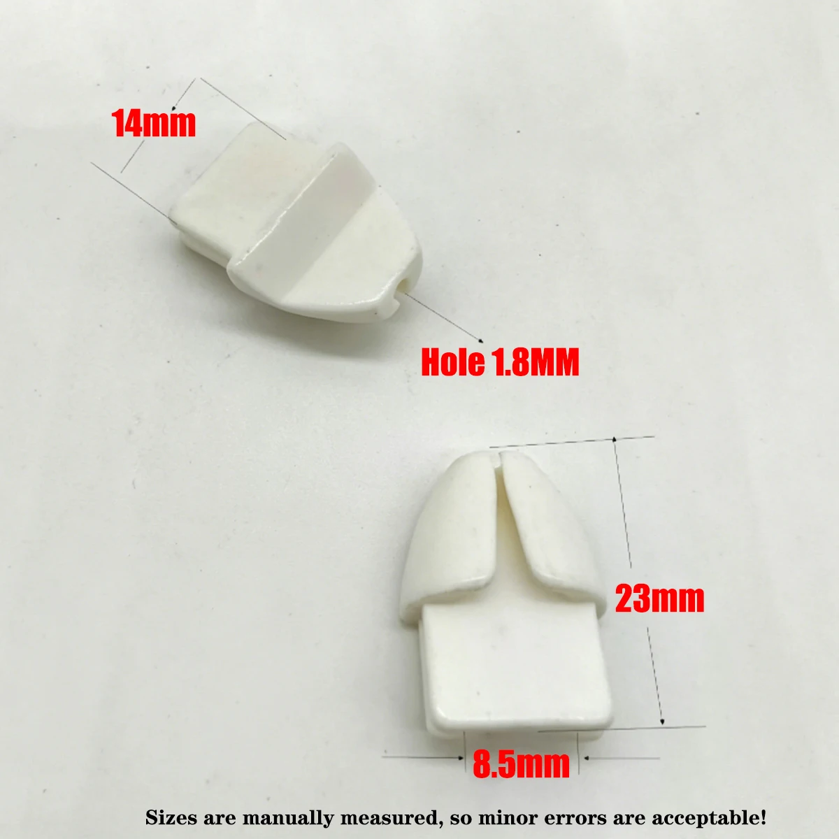 100pcs 95% Alumina Ceramic Rabbit Head Guide, Textile Twister Spare Part, Yarn Guide Ceramic Piece for Winding Twister Machine