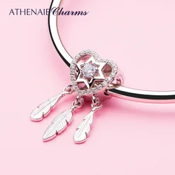 ATHENAIE Spiritual Dreamcatcher 925 Sterling Silver Beads Charms Fit Bracelet Bangle for Women Jewelry Gift