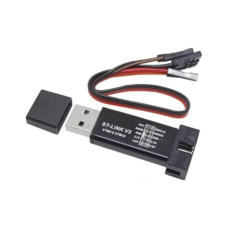 ST-Link stlink V2 SWD واجهة stm32 تنزيل STM8 STM32 محاكي مصحح الأخطاء