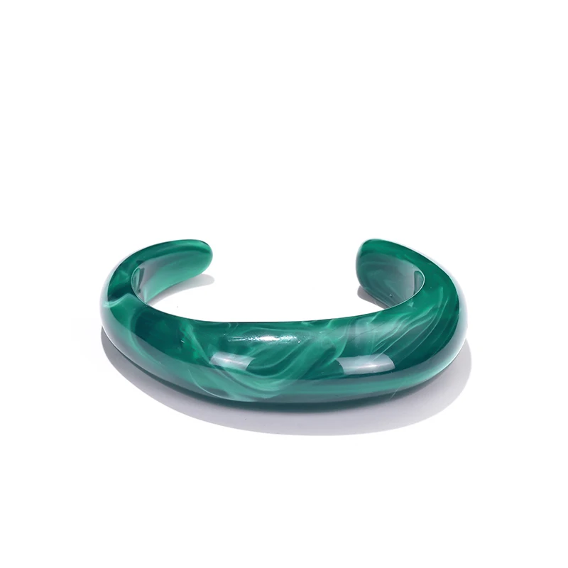 Vintage Böhmischen Harz Manschette Charme Armbänder Armreifen Für Frauen Mode Schmuck Acryl Weit Offene Handgelenk Geometrische Armreif Pulseras – Detail 19