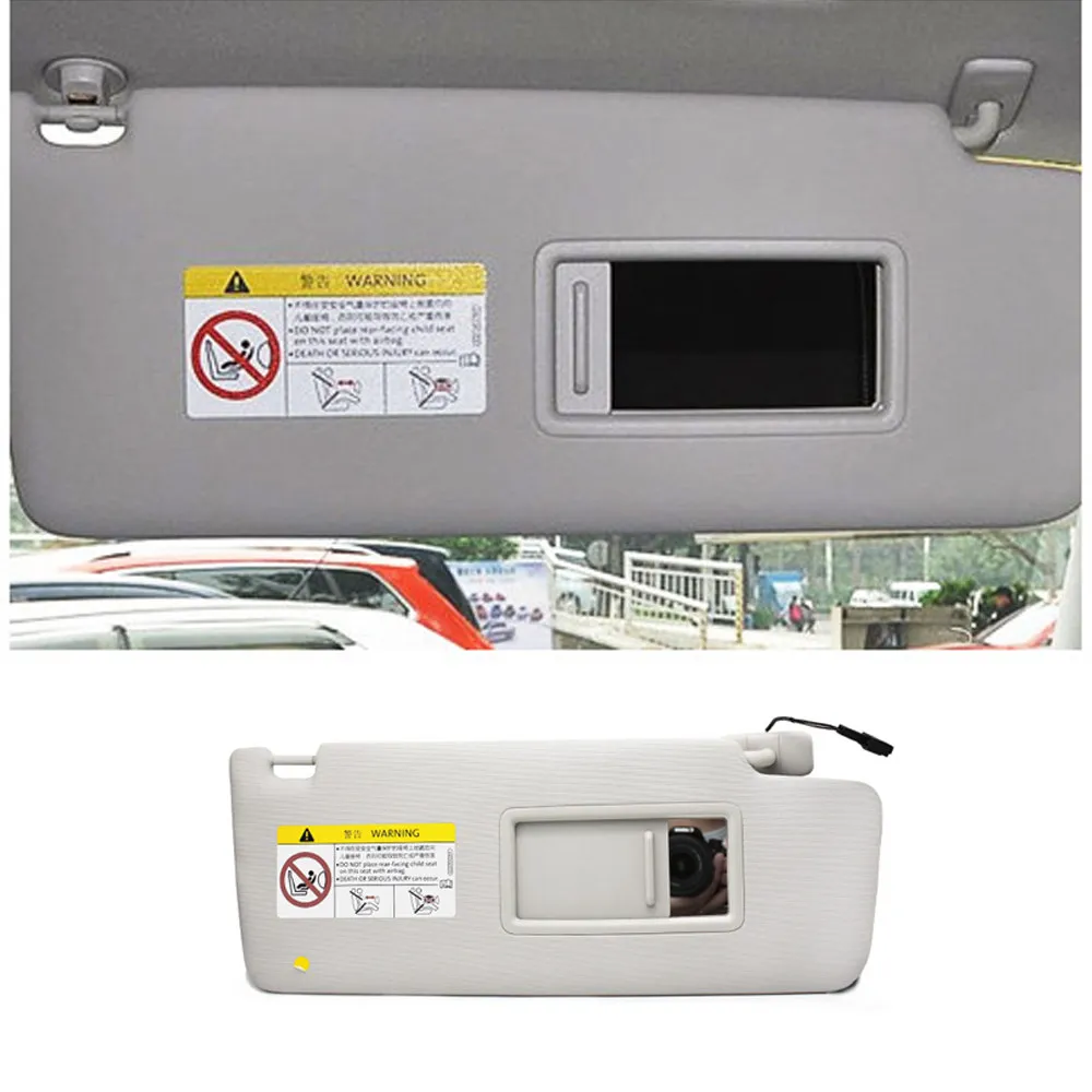 

5TD857521, 5TD857522 for VW Touran L 2017 Interior Front Left / Right Sun Visor Panel Makeup Mirror with Cable