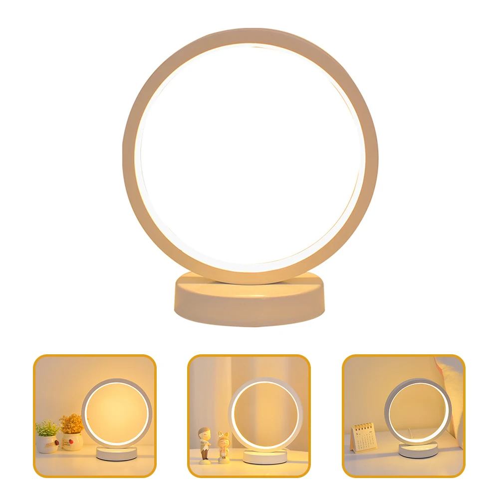 

Nordic Bedside Lamp Bedroom Night Light LED Desk Lamp White Silica Gel Long Life Chic Style Home Decor for Christmas