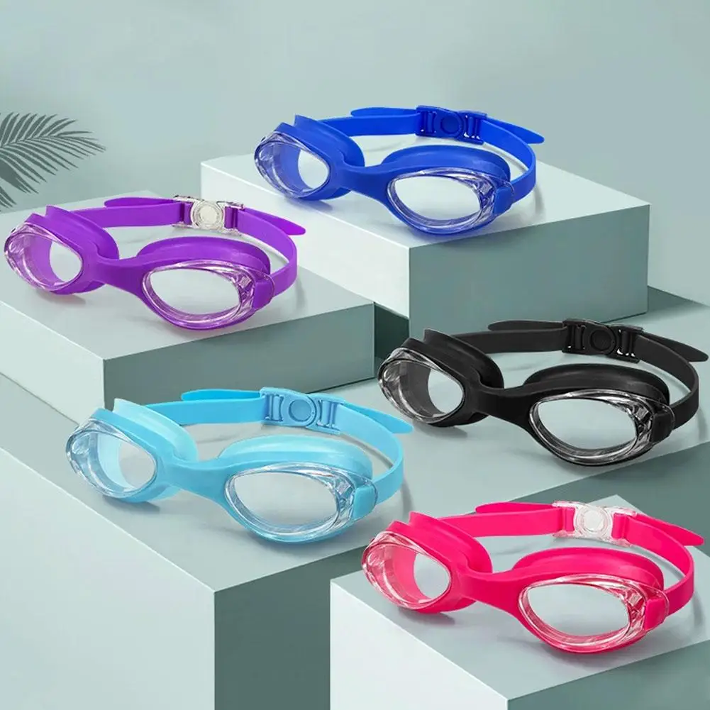 

Professional Waterproof Clear Double Anti-fog Swim Women Glasses Goggles Men With Case Eyewear Anti-UV Swimming I0M9