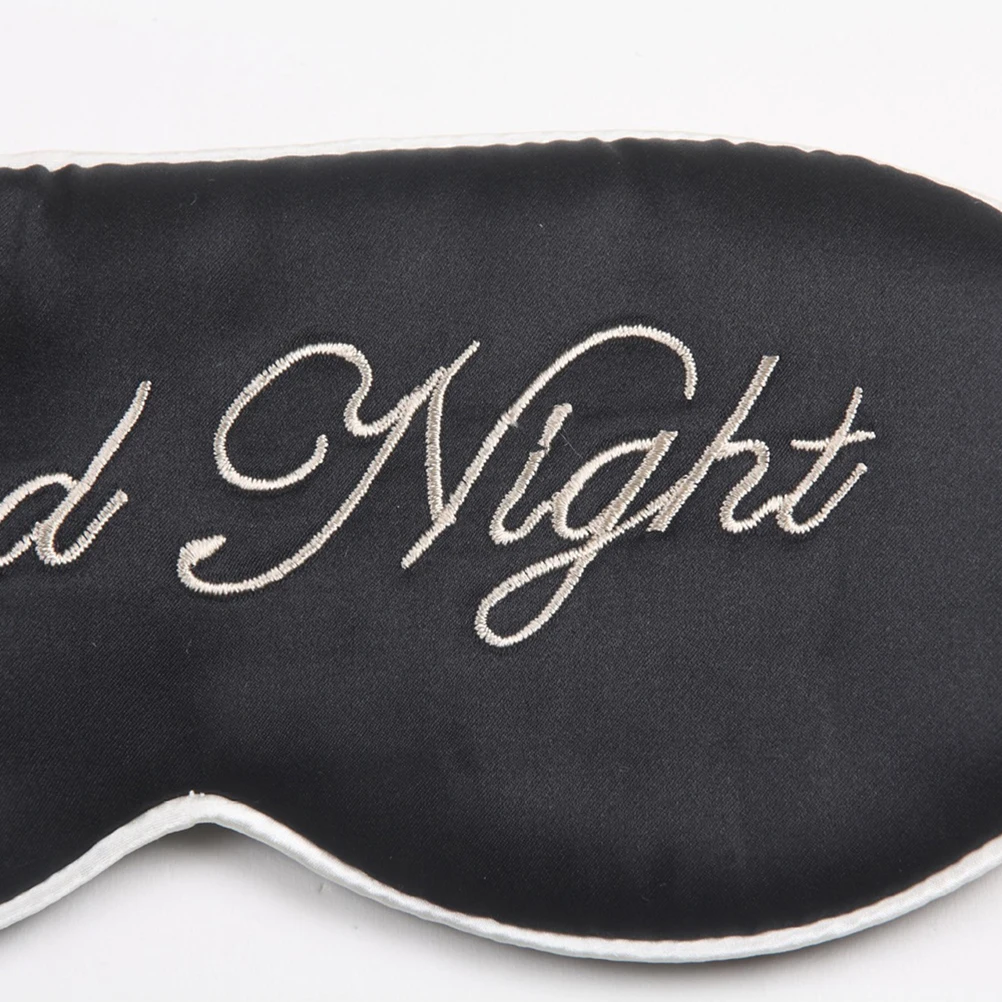 

Silk Eye Mask Washable Lightweight Soft Comfortable Adjustable Strap Blocks Light Travel Home Hotel Use Shading Eyepatch Eyemask