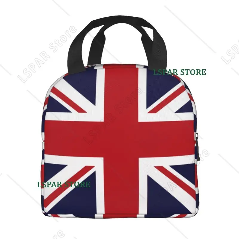 Union Jack Flag Of The UK Insulated Lunch Bag for Portable United Kingdom British Thermal Cooler Bento Box Beach Camping Travel