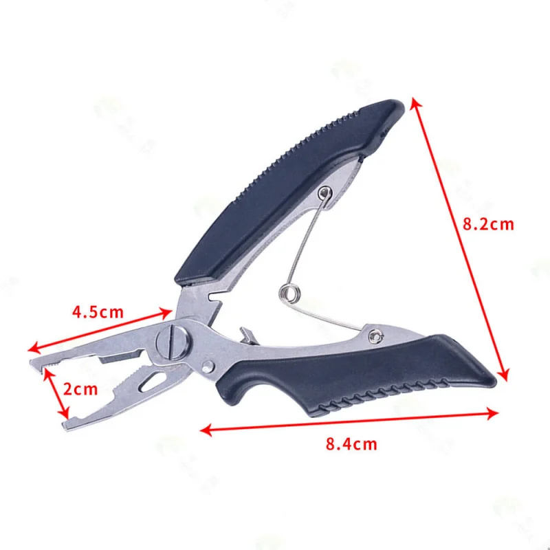 1PCSNew الفولاذ المقاوم للصدأ منحني الفم كماشة الصيد إغراء خط القاطع متعددة الوظائف إغراء كماشة #5