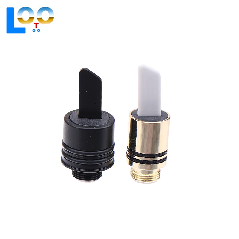 Solo cuchillo caliente 510 bobina de punta de calor de cerámica con tapa de cubierta 11,5mm 9,5mm herramienta accesorio de cera de corte negro y plateado