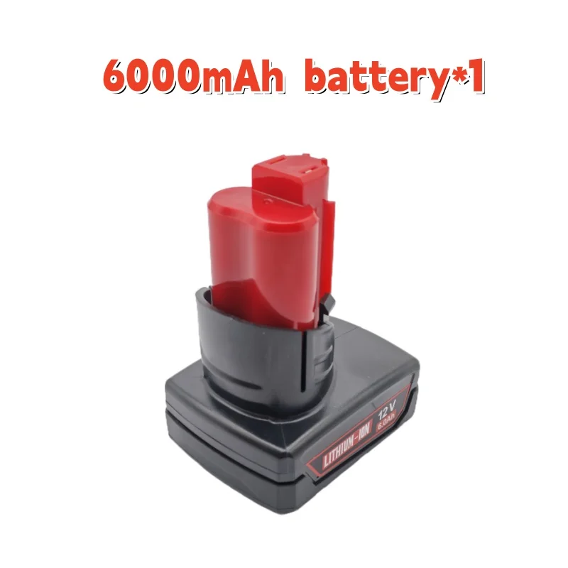 💻PRO M12 12V 6Ah lithiovou baterii pro Milwaukee 12V M12 XC 48-11-2410 48-11-2420 48-11-2411 12V akumulátorové nářadí Baterie🎡 - náhled 2
