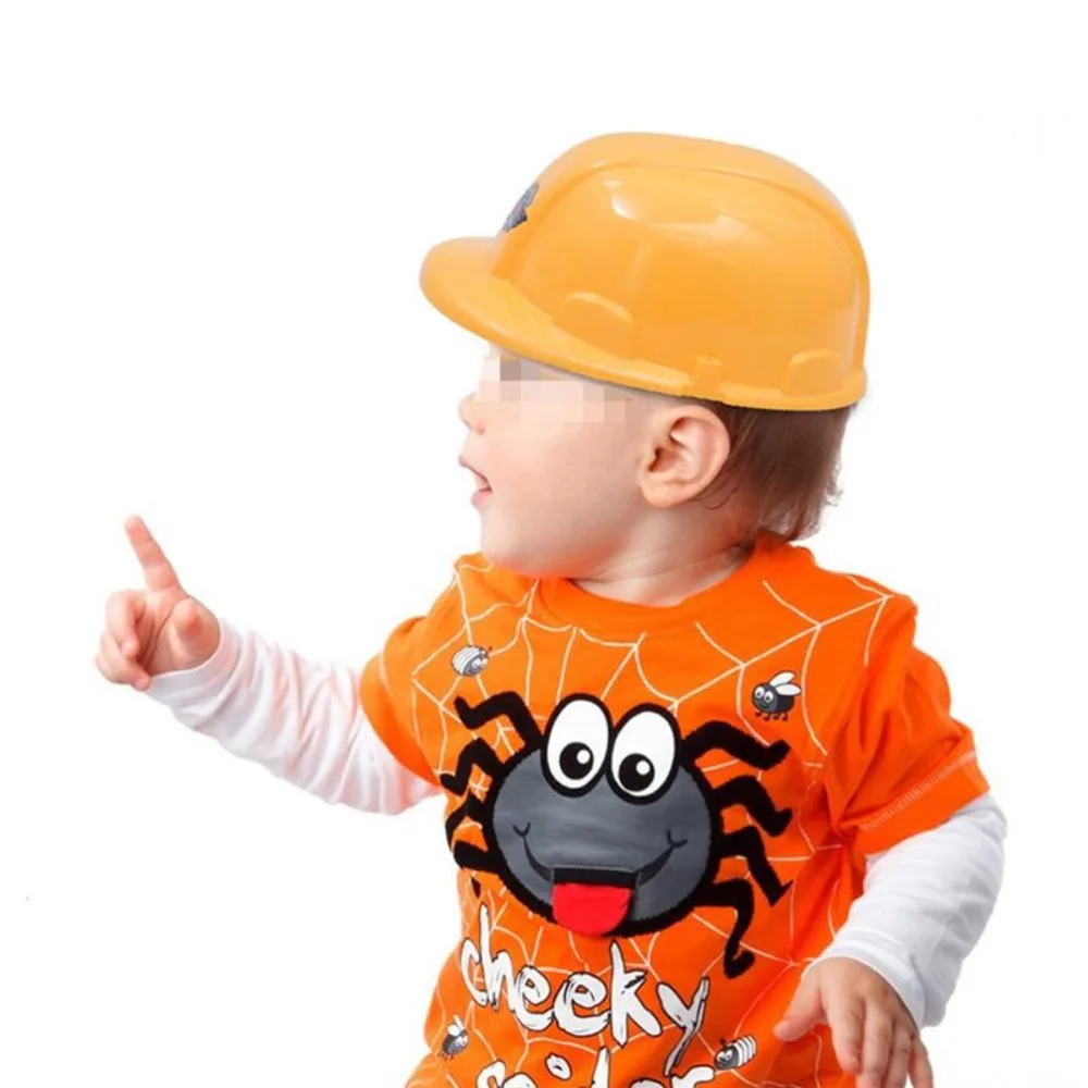 Kostuum Realistische helm Simulatie Bouwgereedschap Bouwhoed Speelgoed Simulatie Veiligheidshelm Constructie Harde hoed
