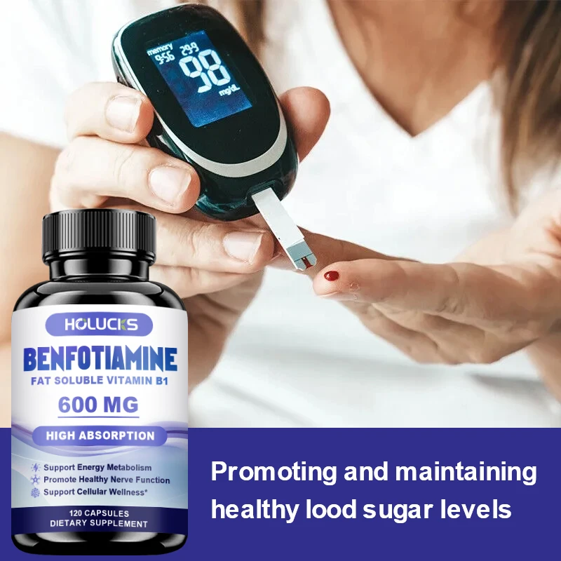 Cápsulas de Benfotiamina, ayudan a mantener un metabolismo de glucosa saludable, apoyan la salud nerviosa, la protección celular y la defensa antioxidante. - Image 4