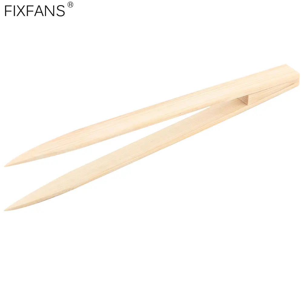 Non-magnetic Insulation Tweezers for Electronics Repair Tool, 15cm Precision Bamboo Tweezers with Pointed Tip
