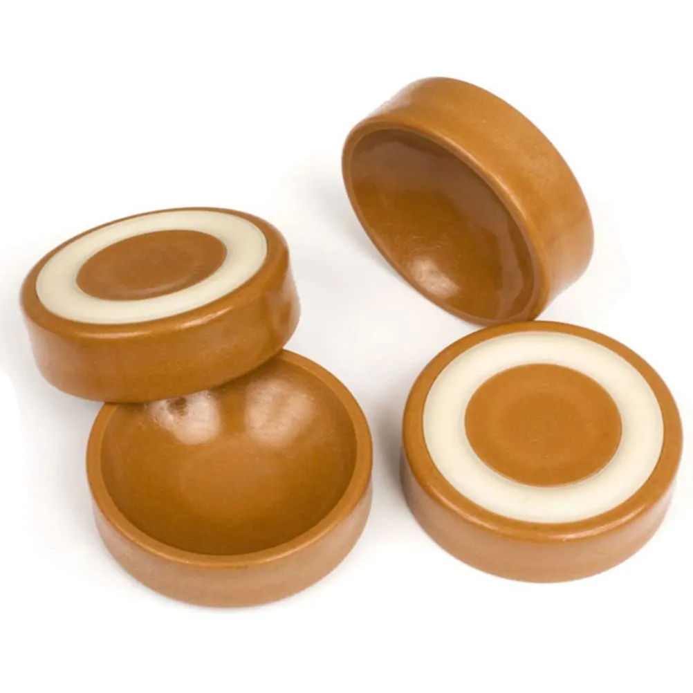 

10 Non slip Caster Cups for Piano Foot Pads 43mm Brown Shockproof Mats Furniture Leg Supplies Thick Protection