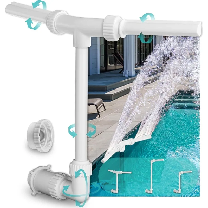 

Inground Pool Fountain | Water Sprinkler Pond Swimming Jet Cascade Waterfall Cooling Aerator Accessories Attachment Decorative