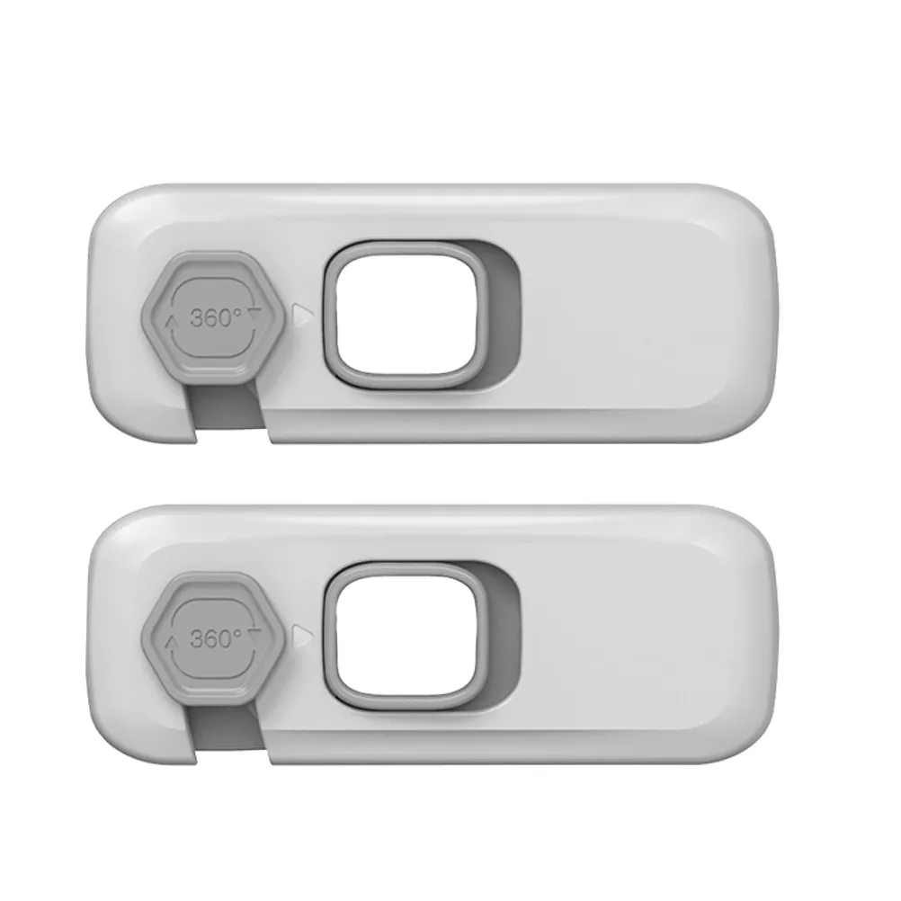 

2pcs Anti Pinch For Cabinet Cupboard Drawer Refrigerator Self-Adhesive Baby Safety Locks Child Proof Security Latch Practical