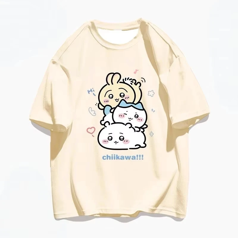 2026 Anime Chiikawa Usagi Momonga Hachiware Kurimanjuu T-Shirt Unisex Men Women Quick-dry Breathable Y2k Kawaii Jersey Gifts view 6