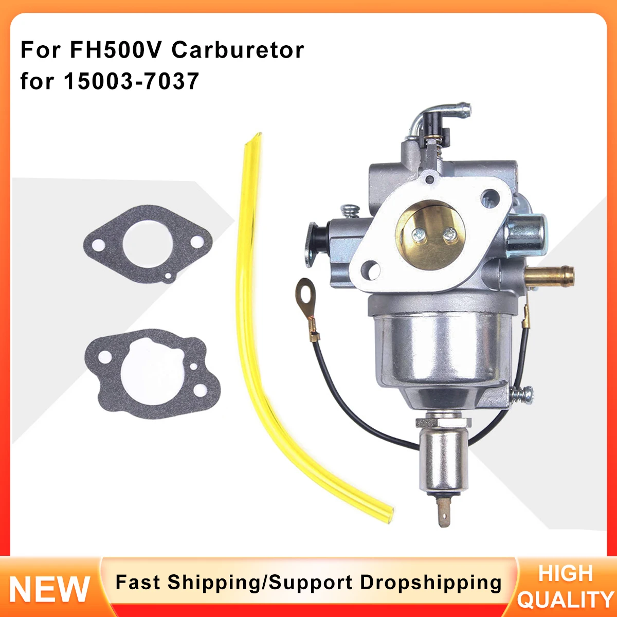 Replacement Carburetor 15003-7037 for Kawasaki FH500V Engine in LT180 LX277 Mowers