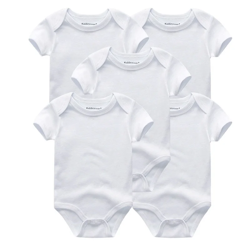 Summer baby clothes sets Cotton infant bodysuits Babies Solid newborn boy girls Jumpsuit Roupas de bebe Costumes