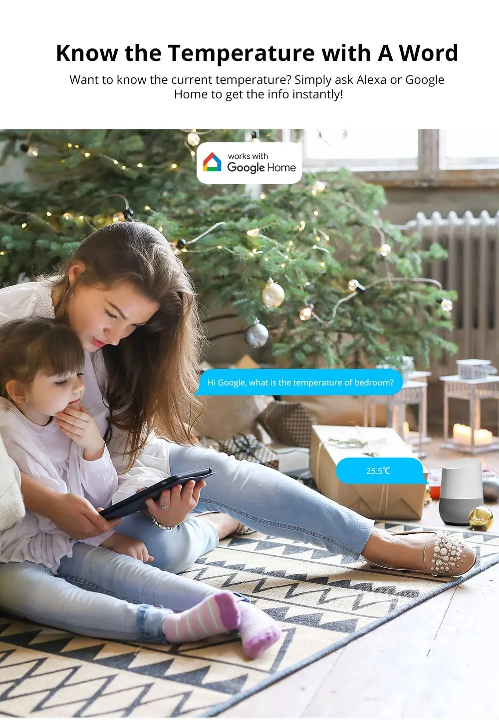 Датчик температуры и влажности SONOFF SNZB-02 ZigBee, Умный домашний монитор в режиме реального времени eWeLink, работает с ZBBridge Alexa Google Home