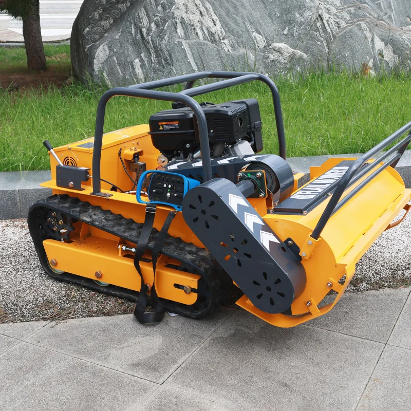 Customized Wireless Remote Control Robot flail mowers riding Cordless Small Backyard Mower for household lawn trimming