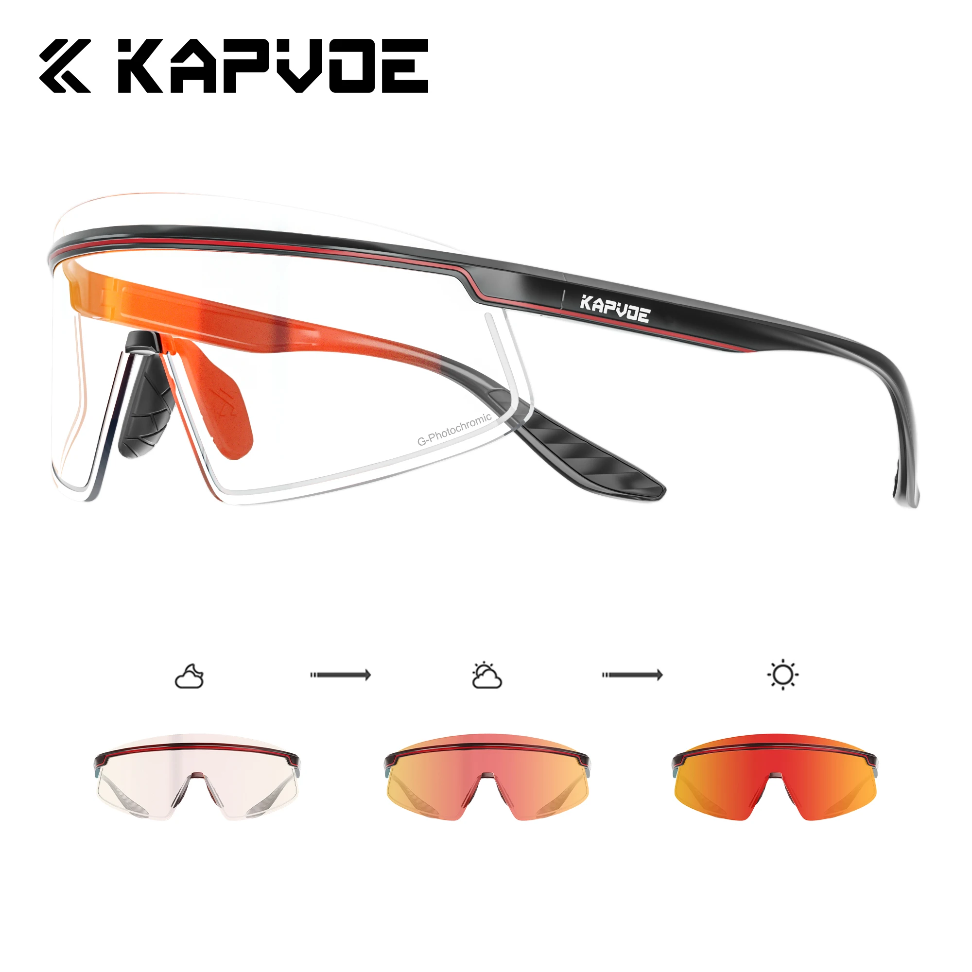 

KAPVOE цветные фотохромные велосипедные очки уличные солнцезащитные очки для бега и пешего туризма спортивные MTB очки для шоссейного велосипеда UV400 солнцезащитные очки Drive