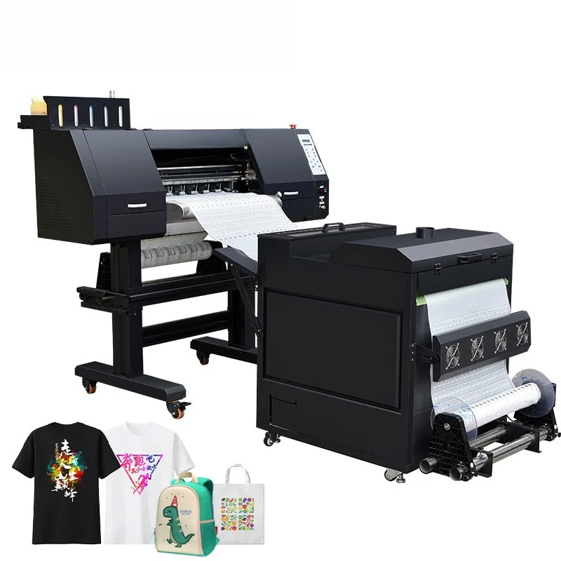 

White ink heat transfer printer 2-head high-speed clothing printing machine heat transfer machine dtf offset heat transfer