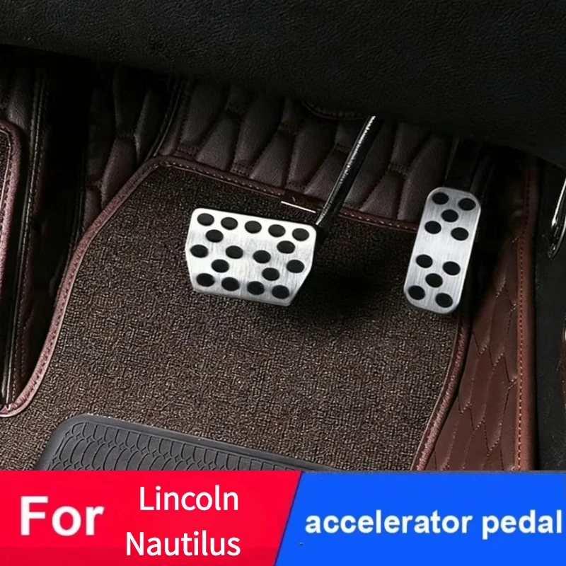 Pedales para Lincoln Nautilus 2020-2023, pedales de coche de aleación de aluminio, cubierta de pedal para acelerador, freno y reposapiés