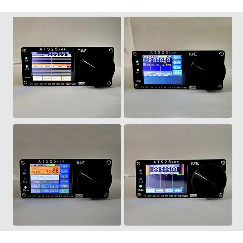 Nuevo 4.17 Firmware ATS25-AMP 132KHz-30000KHz RDS receptor de Radio de banda completa escaneo de espectro receptor DSP soporte para función LNA