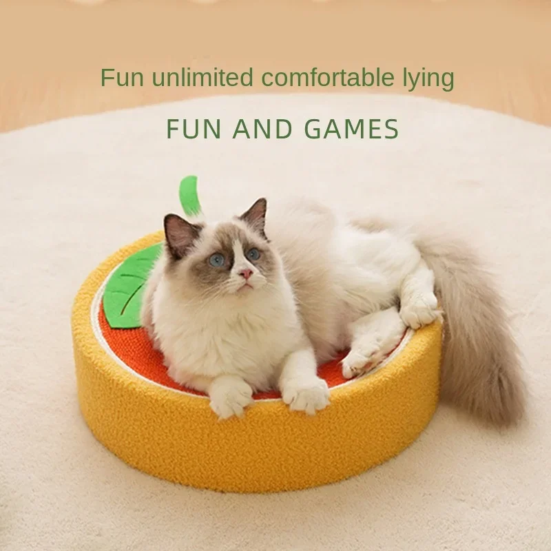 Teddy Plush Animal Sisal Basin Small Cat Climbing Frame Sisal Cat Bed Cute Cat Scratching Board Pet Supplies Cat Toys