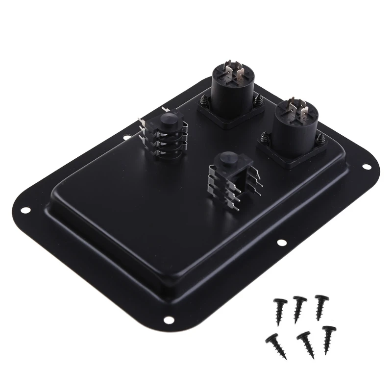 Junction Box 4-Core Socket Plate Terminal Binding Post Dual Speakon Input PA Speaker Cabinet Terminal Binding Post H8WD