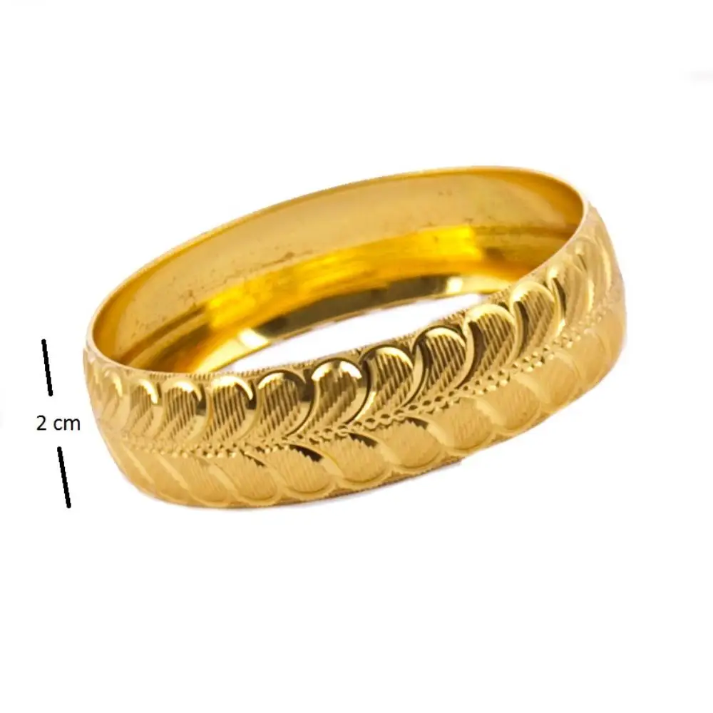 2 cm Gold Plated Bracelet