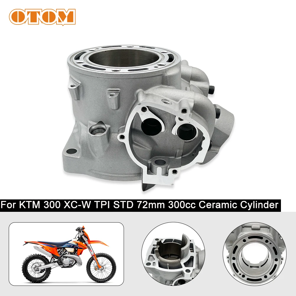 OTOM 2023 Motorcycle 72mm Cylinder Block Aluminum Air Cylinders For KTM XC XCW EXC TPI HUSQVARNA TE TX 300i GASGAS EC EX 300CC