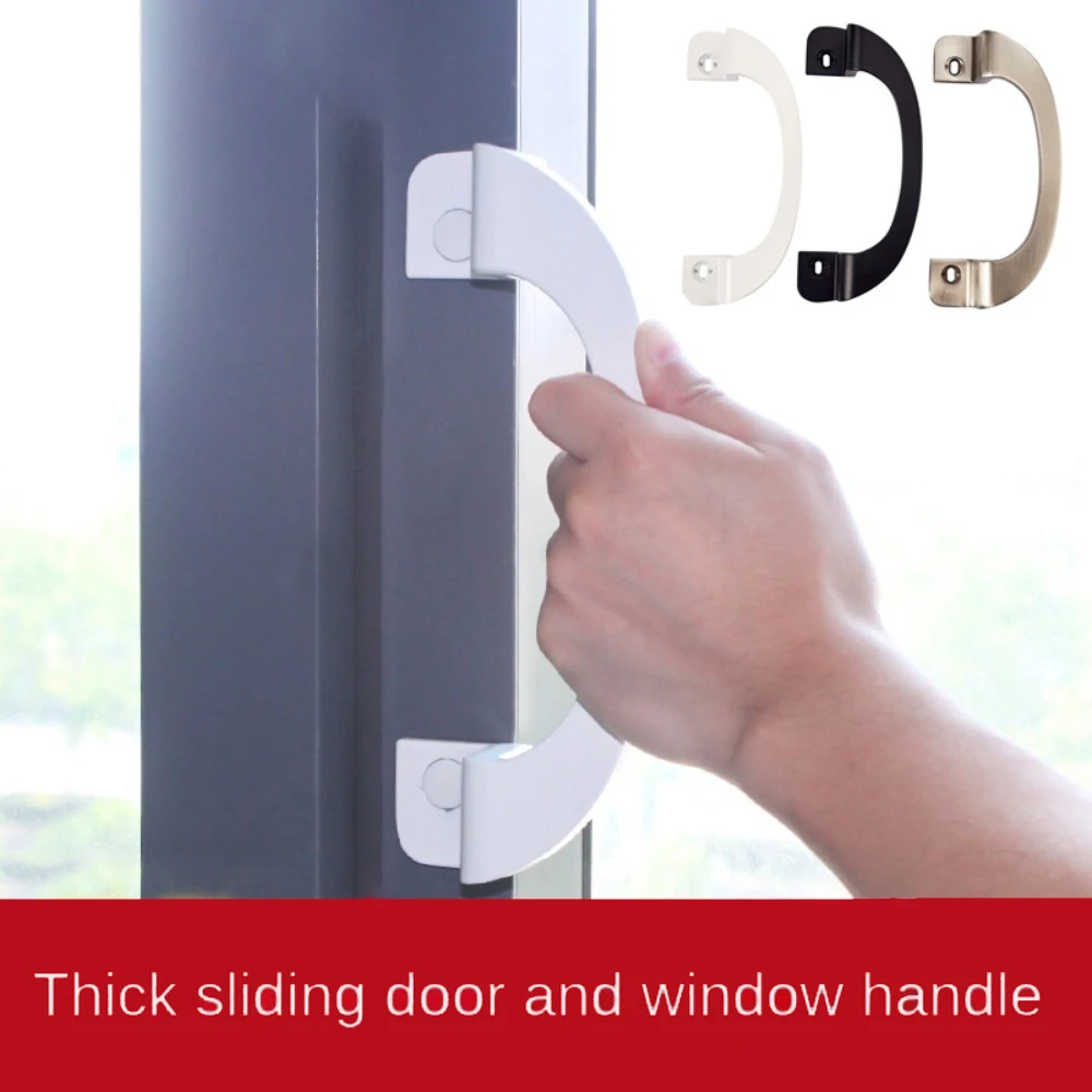 Aluminium Alloy Sliding Door Handle Punch-free Furniture Furniture Knobs Hardware Multifunctional Drawer Pull Handles Cupboard