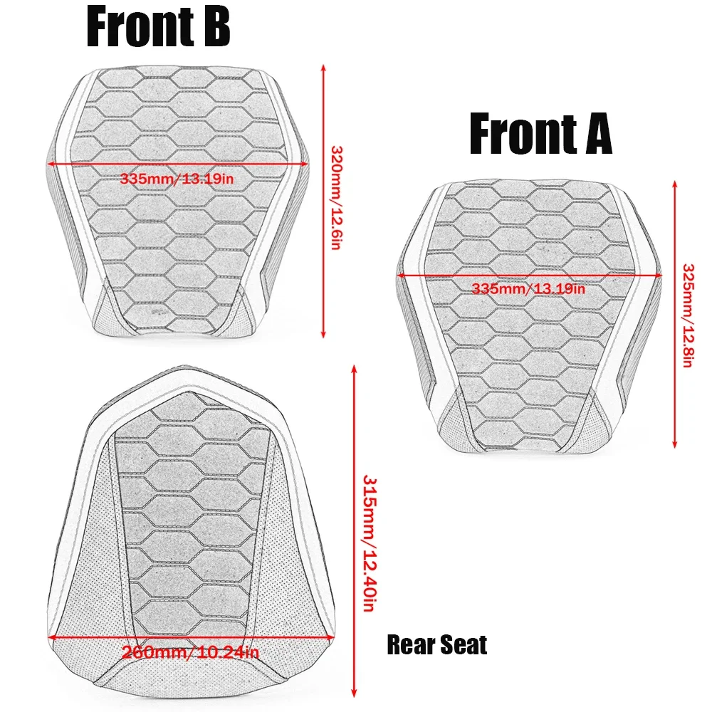 For K-TM 1290 DUKE Front Rider Rear Passenger Solo Seat Cowl Cushion Pad 1290DUKE 2020 2021 2022 2023 2024 2025