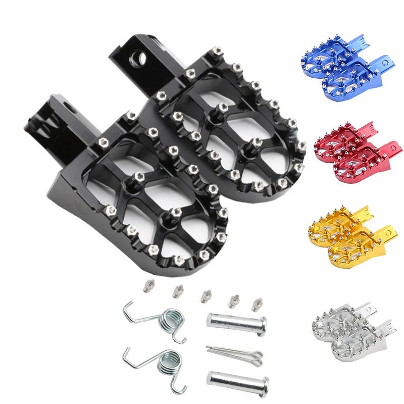 Motorcycle CNC Footpegs For HONDA CRF XR 50 70 110 M2R SDG DHZ SSR KAYO Pit Bike Colorful Footrest Motor Modification Universal