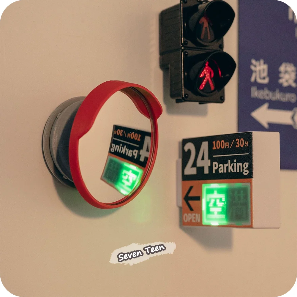 Convex Corner Mirror Refrigerator Magnet Magnetic Sticker Personalized Creative Office Pegboard Magnetic Decoration