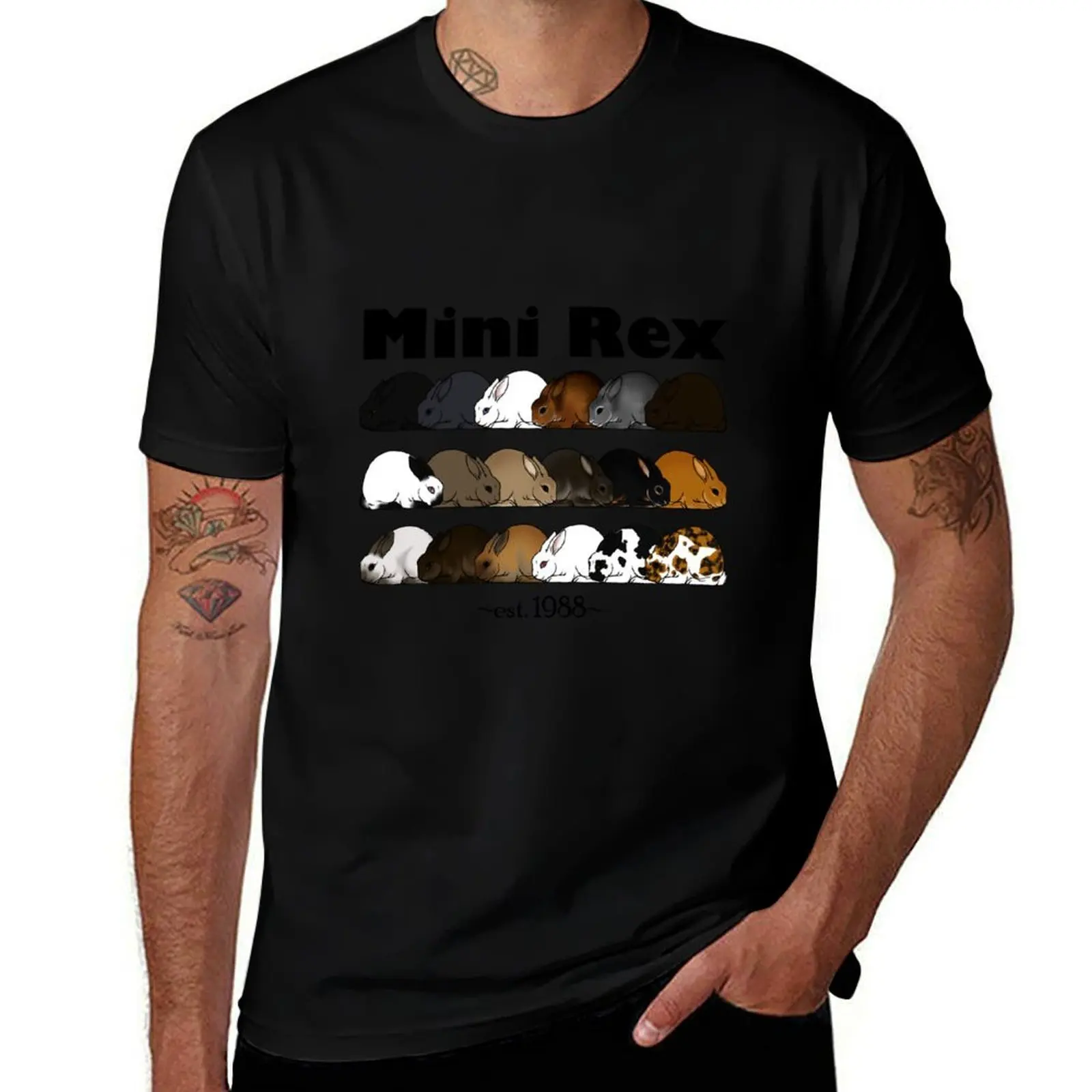 Mini Rex Varieties T-Shirt Comfortable Work Wear Tee T-Shirt