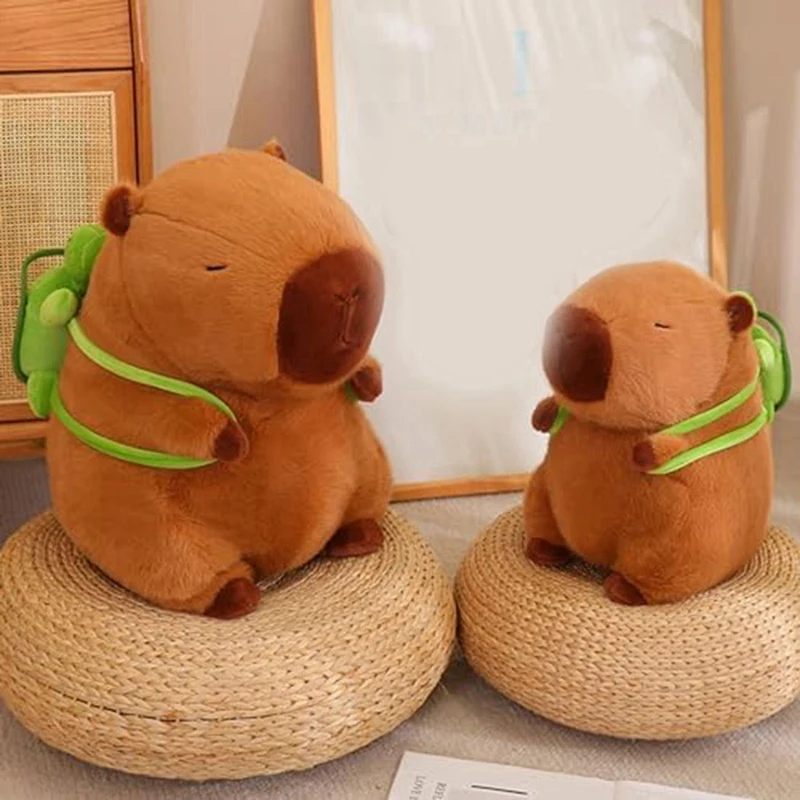 Capybara Stuffed Animal, Capybara Plush Toy Cute Capybara Plushie Pillow Doll Gift And Home Decoration Easy Install 23Cm