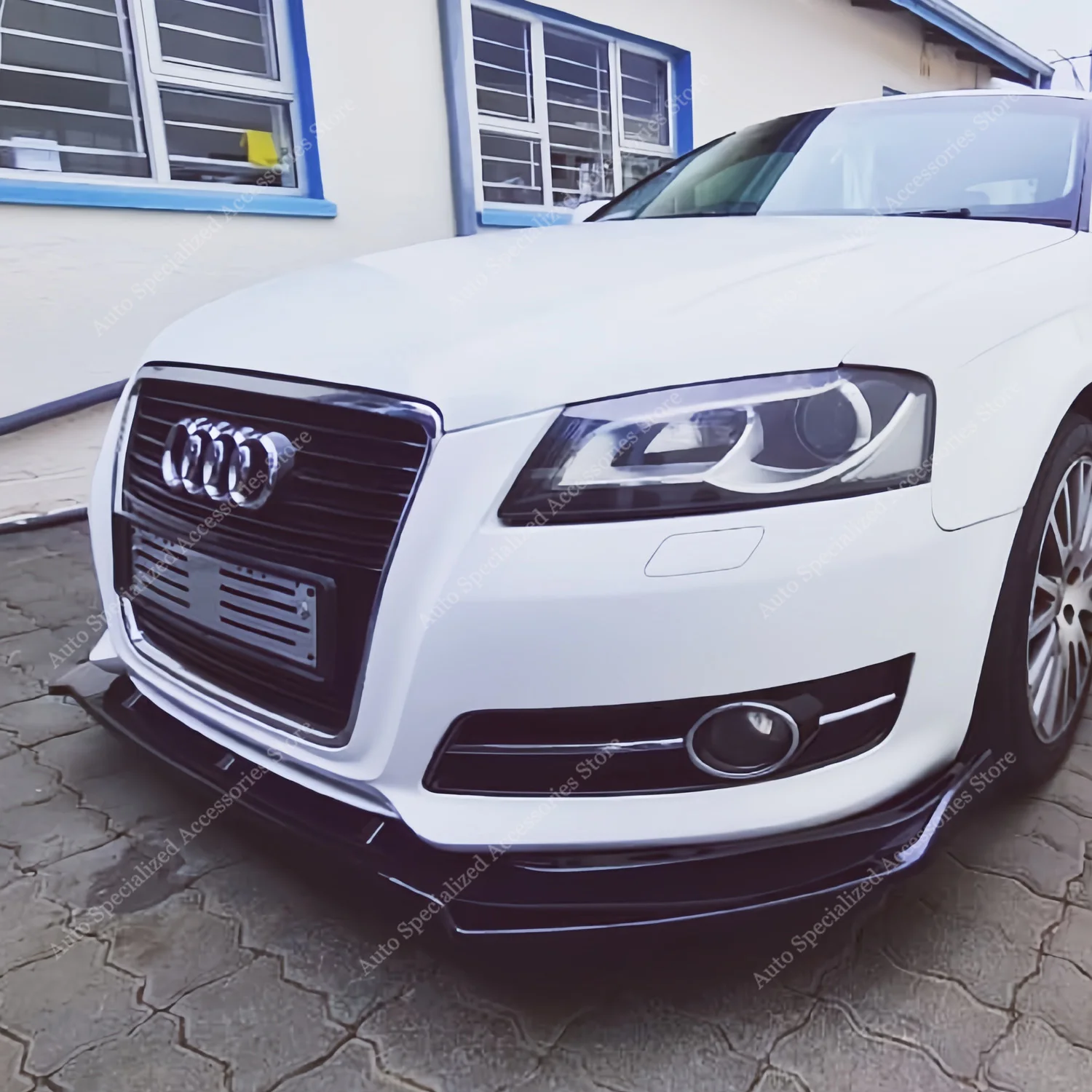 

Gloss Black Front Bumper Lip Spoiler Splitter For Audi A3 8P TFSI TDI Non-S Line 2009-2011 Facelift Diffuser Retrofit Bodykit