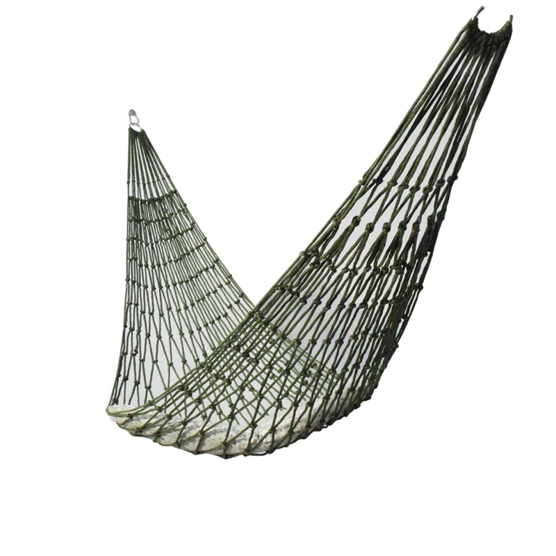 

Hammock Wide Outdoor Bed Swing Mesh Hammock Nylon Rope Hammock Practical Suspension