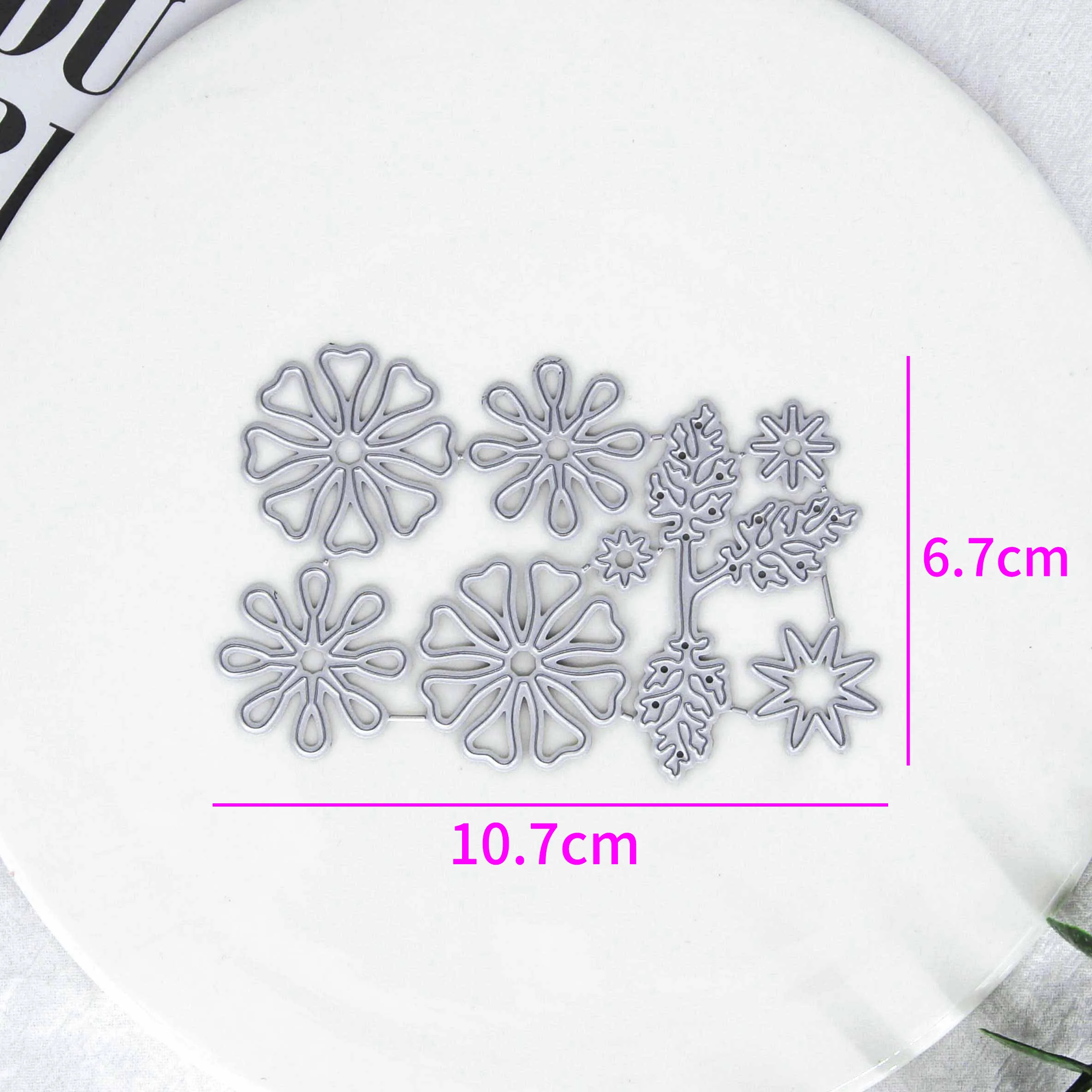 Flower Leaf Metal Cutting Dies Stencil DIY Scrapbooking Album Paper Card Template Mold Embossing Craft Decoration Template Dies