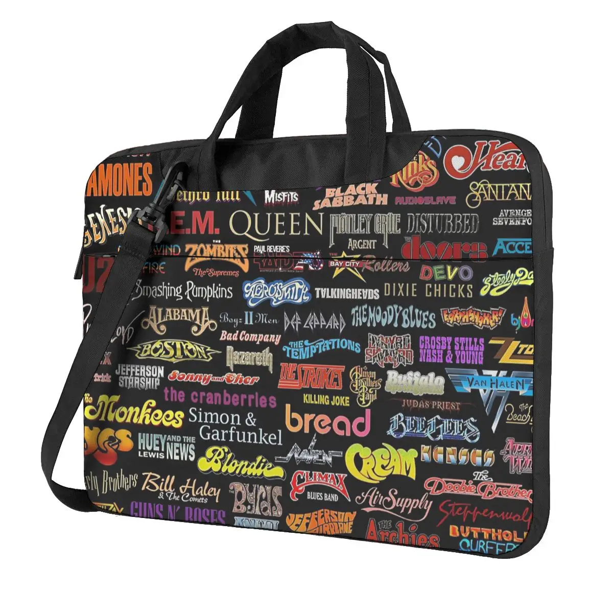 

Rock Bands Laptop Bag Case Protective Vintage Computer Bag Bicycle Crossbody Laptop Pouch