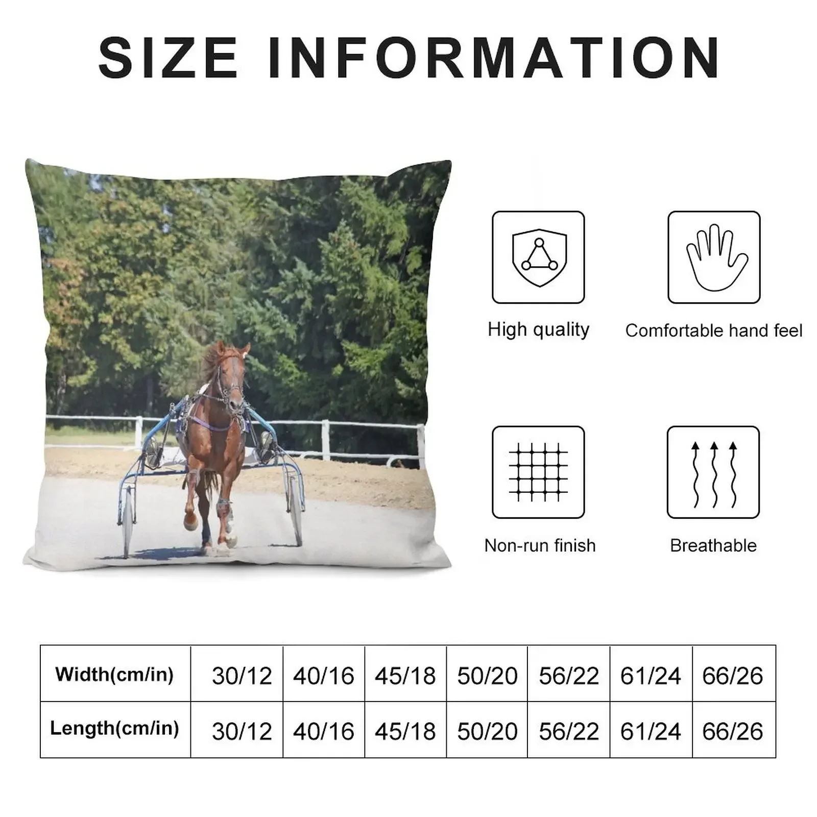 harness racing horse trotter breed in motion Throw Pillow anime girl Pillowcase Pillow Case Christmas Sofa Cushion Cover pillow