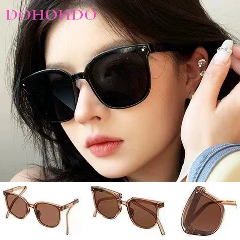 

Classic Vintage Square Folding Women Sunglasses Brand Designer Men Sunglasses Outdoor Sports Traveling Driving Eyeglasses UV400