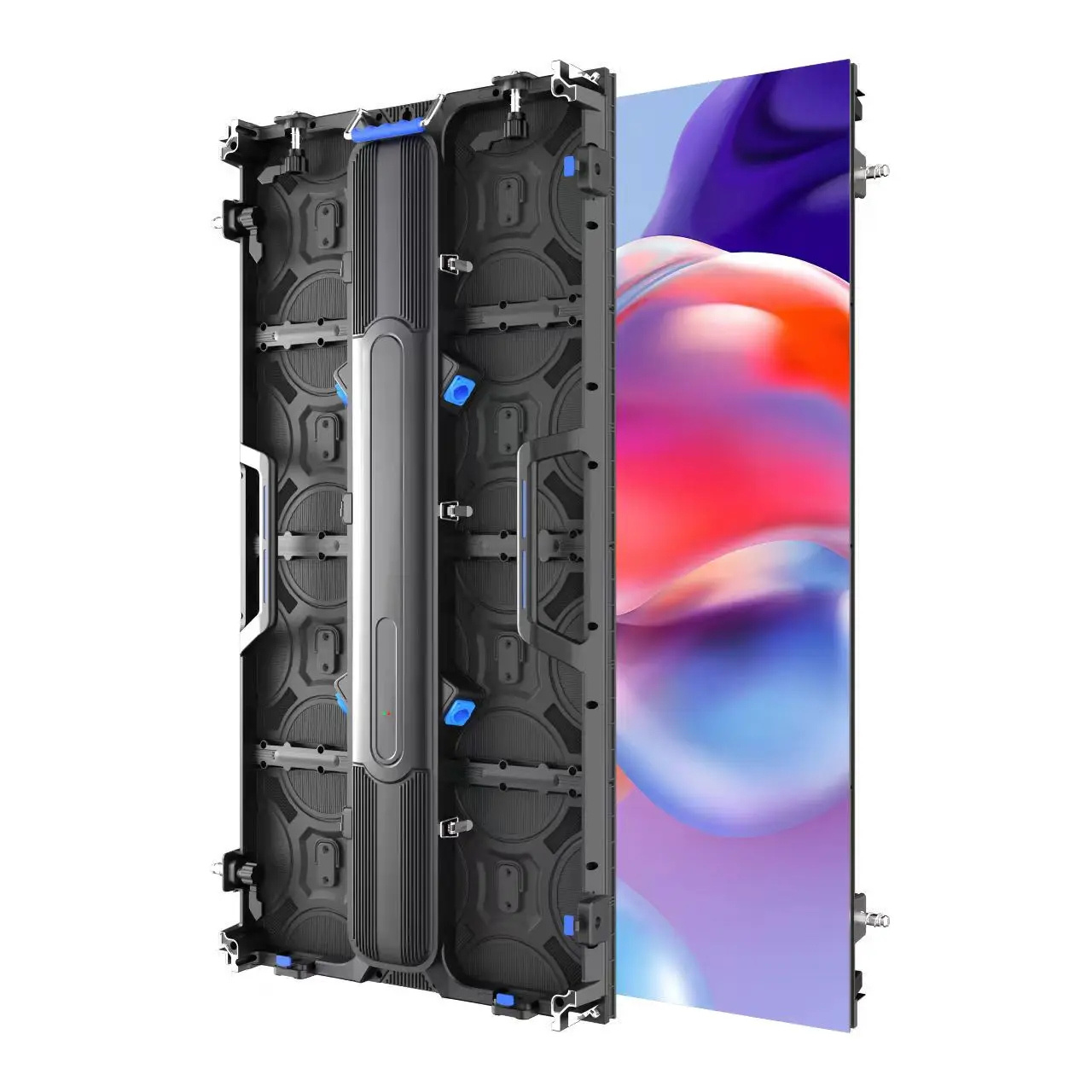 Layar LED Digital Signage P5.95 500mm*500mm, Panel Layar Sambung, Kabinet Kosong Aluminium Die Casting untuk Sewa, Harga Promo